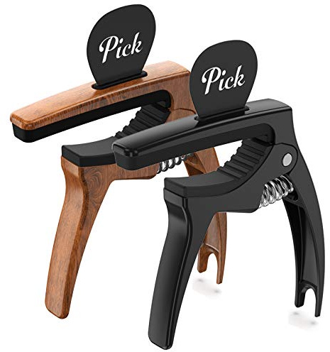 TANMUS 3-in-1-Gitarren-Kapodaster für Akustik- und E-Gitarren-Zubehör, 2 Stück