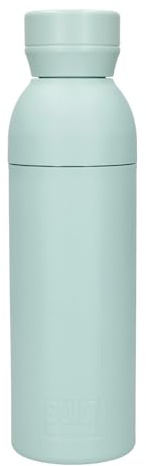 BUILT Planet Bottle, Eco-Wasserflasche, recycelt aus 15 Plastikflaschen, Auslaufsicher, Wiederverwendbar, BPA-frei, Grün, 500ml Kapazität