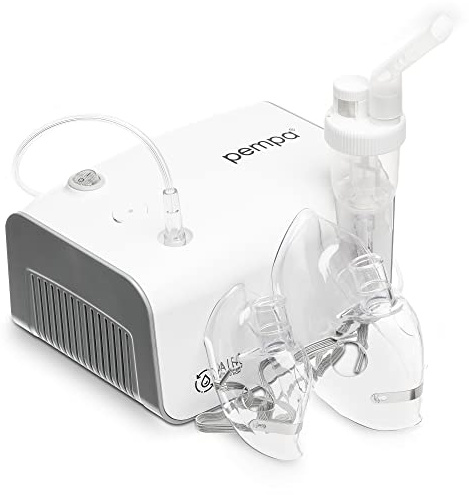 PEMPA Inhalateur Vapeur Électrique Rhume avec Technologie d'Air - Nébuliseur Pour Enfant et Adulte | Appareil Aerosol Medical pour Inhalation pour l'Asthme