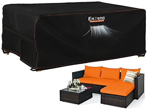 Enzeno Garden Furniture Cover Waterproof,Outdoor Square/Cube Sofa Covers