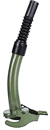 Beccuccio per tanica in metallo,Beccuccio Tanica Benzina Metallo con ugello flessibile,per Taniche da 5, 10 e 20 Litri - Verde