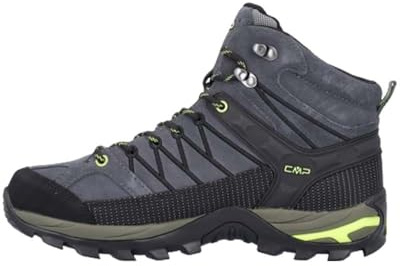 CMP Rigel Mid Trekking Shoes WP, Walking Shoe, Grey-Yellow Fluo, 46 EU, Grå gul fluo, 46 EU