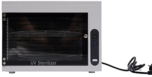 CLEADONG UV Sterilisator Mit Led, 10L UV Desinfektionsbox Weiß Sterilisationsgerät Reinigung Und Desinfektion, Intelligenter Hochtemperatur Sterilisator Mit Timer Für Maniküre Dental Attoo