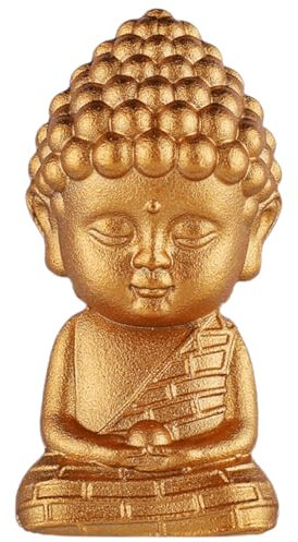 ULDIGI Vintage Buddha Statue Aus Messing Kompakte Buddha Figurine Mit Feiner Handwerkskunst Für Desktop-Dekoration Und Gartenfiguren Stabil Und Langlebig