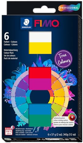 STAEDTLER 8043 C6-1 ST, set modelleringsmassa Fimo Prof. MP TC, standard