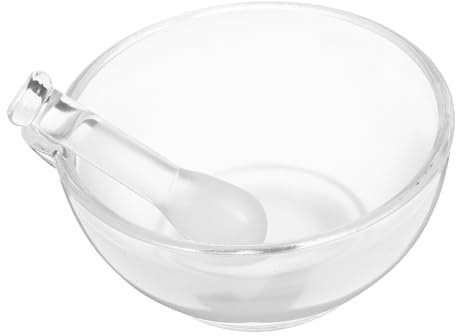 GETAJGHSD Juego De Mortero y Mano De Vidrio De 150 Mm, Amoladora Resistente Para Laboratorio y Cocina, Tazón De Molienda Versátil Para Medicamentos y Especias, Suministros Profesionales y Domésticos