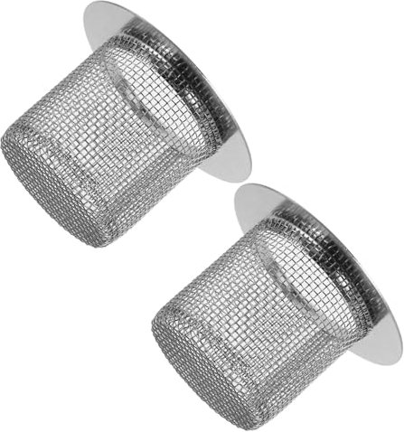 CIYODO 2pcs Clogging Floor Drain Stainless Steel Hair Catcher Mesh Basket Filter for Bathroom Sink Shower Laundry