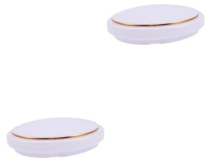 Hemobllo 2pcs Circular Lighting Fixture Replacement Plastic Shade Accessory for Small Lamp Shades