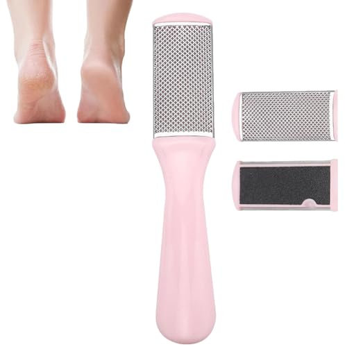 Pink Foot File for Effective Removal of Hard, Callused and Cracked Skin - Ideal Foot Care Tool