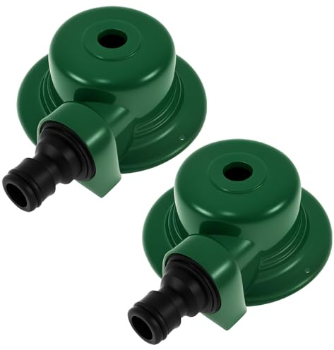 2 stycken trädgårdssprinare för små områden 360 graders automatisk trädgård sprinkler rostfri gräsklippare vattenspridare bevattningssystem för gräsmatta, terrass, trädgårdsbevattning