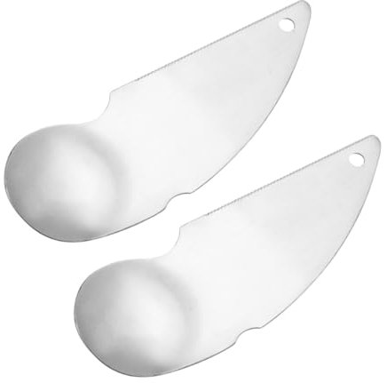 Healifty 2pièces Lot de Cuillères à Kiwi pour Épluchage Outils De Cuisine Acier Inoxydable Coupe-Kiwis Manuels pour Avocats Et Fruits