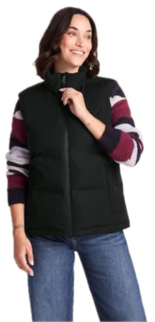 TOG24 Elyna Womens Windproof Insulated Gilet, Heat-Sealed Funnel Neck Zip | Bodywarmer, Waterproof, Quilted, Ribbed collar, Toggle adjusters, Boxy fit