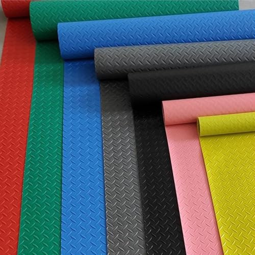 Tapis de stationnement imperméable et antidérapant, Rouleau de revêtement de Sol de Garage en PVC, Tapis de stationnement Ultra-résistants, for Voiture(Black,1.5x1m/4.9x3.2ft)