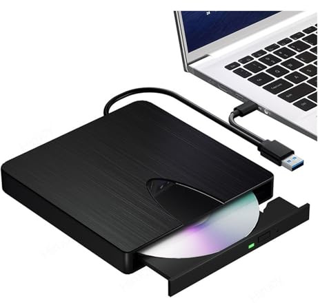 Unidad Blu Ray Externa - Unidad Óptica USB3.0 Y Tipo C Reproductor De CD DVD Blu Ray Lector Grabadora