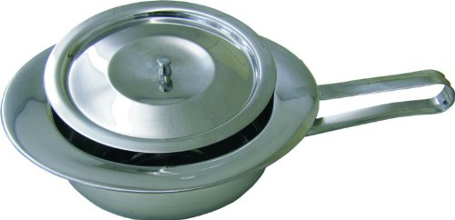 Stechbecken Bettpfanne Edelstahl mit Deckel *Top-Qualität zum Top-Preis*