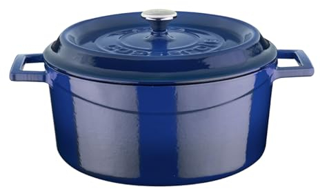 Lava Cookware LV Y TC 24 K2 pirofila Rotonda, Diametro 24 cm, Ghisa, Blu