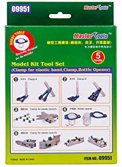 Trumpeter Set di Attrezzi per modellismo, Set di Attrezzi per Hobby, Include Morsetto per Elastico, Morsetto, apribottiglie, per Bambini Grandi, Giovani