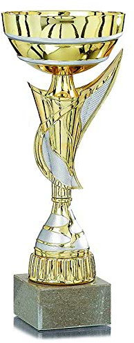 S.B.J - Sportland Pokal Gold mit Silber Gr. ca. 29 cm