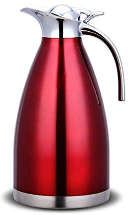 Molinter Isolierflasche Thermoskannen Thermosflaschen Thermobecher Edelstahl Vakuum Reisethermoskanne Suppenfläschchen Thermosgefäße 1.5 L (Rot)