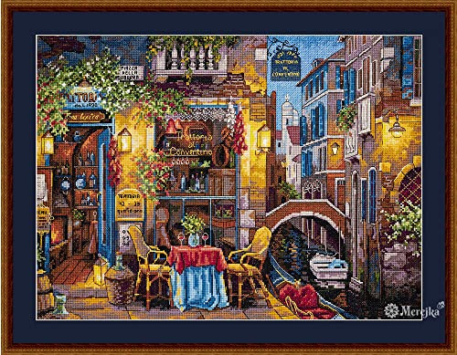 Merejka K-160 Kreuzstich-Set, Baumwolle, mehrfarbig, 30 x 40 cm