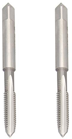 Utoolmart M6 Linksgewinde Maschinengewindebohrer Hochgeschwindigkeitsstahl H2-Gewindebohrer Maschinen Gewinde Gewindegewindebohrer für routinemäßige Wartungsarbeiten Reparaturarbeiten 2 Stk