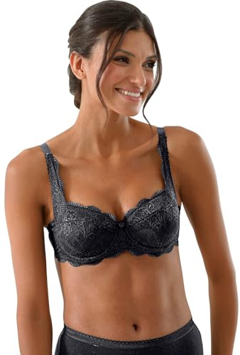 Susa Reggiseno Dirndl, Nero, 3B Donna