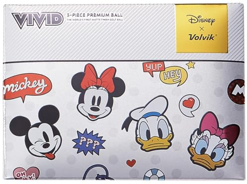 Volvik Disney Dutzend Pack, Gelb/Rot/Orange/Grün, Einheitsgröße