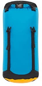 SEA TO SUMMIT - Evac Compression Dry Bag L 20L - Award Winning Waterproof Storage - Lightweight - Roll-Top - Recycled Fabric - Backpacking & Kayaking - 26.5 x 23.5 x 45.7cm - TurkishTile Blue - 160g
