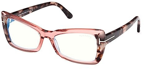 Tom Ford Brillen FT 5879-B BLUE BLOCK Transparent Light Pink 55/18/140 Damen