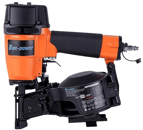 Bgx-power Dachnagelpistole, 15 Grad CN45N Dachnagler 3/4 Zoll bis 1-3/4 Zoll Spulennägel, 120 Stück Tragfähigkeit Spulennagler