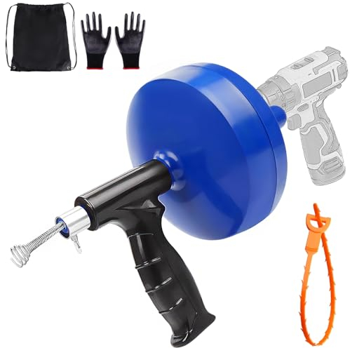 Stura Lavandini e Scarichi Professionale 8,5 Metri Stura Scarichi Elettrico Sgorga Lavandini e Scarichi Professionale Molla Sturatubi di Scarico Sonda per Trapano Lo Sturalavandino Prendete Due Ideal