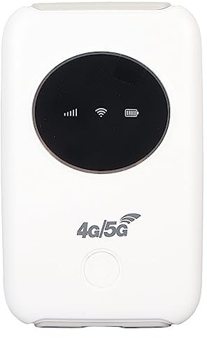 5G Router with SIM Slot Unlocked, 4G LTE Mobile WiFi Router Portable Travel Mi-Fi Hotspot 5G & 4G MiFi Device, Connection with Up to 10 Devices 300Mbps