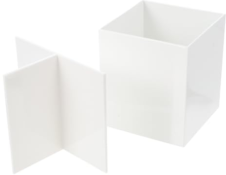 AOKWAWALIY Stift-Aufbewahrungsbox, kreativer Make-up-Pinselhalter, Schreibtisch-Marker-Halter, multifunktionaler Stifteimer, Make-up-Pinselhalter, Stifthalter, Gitter, weißer Behälter, Büro,
