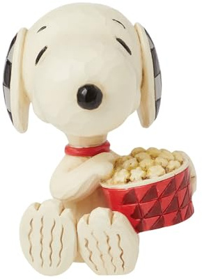 Peanuts by Jim Shore Snoopy Popcorn - Mini Figura de Palomitas