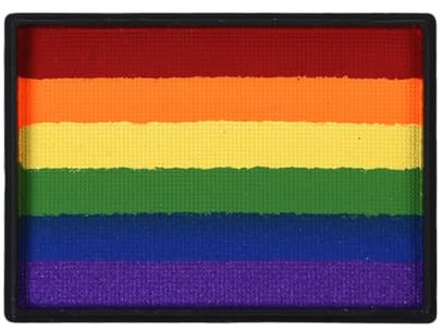 NHPY 1 Stück Uv Kinderschminke Set, Regenbogen Schminke, Lgbtq Schminkfarben Schminkpalette, Waschbar Face Paint Bodypaint Schminkset, Körperfarbe Kinder Für Karneval Make-Up Fasching(6Farbe)