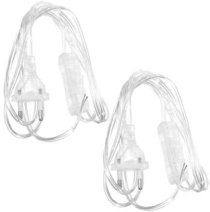 Homoyoyo 2stücke Netzkabel Mit Schalter Für Schreibtischlampen Möbelbeleuchtung Diy-lampenkabel Ersatz-lampenkabel Kabel Mit Ein- Aus-schalter Geeignet Für Verschiedene Szenarien