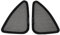 LT Easiyl 2Pcs Car Window Sunshade Rear Triangular Window Net 160x230mm Sunshade Replacement Part Compatible with Tesla Model 3 2017-2020
