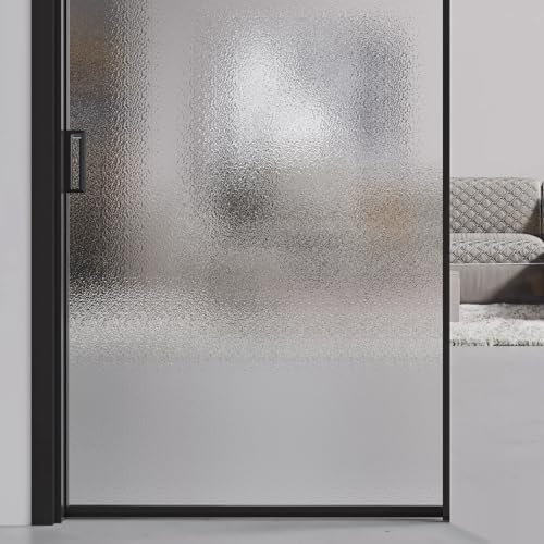 KOOSREEL Window Film Privacy Film for Glass Windows, Frosted Window Film Privacy for Glass Windows, UV Block Static Cling without Glue for Bathroom Home and Office, 44.5x200cm