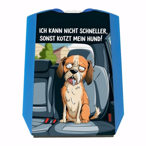 speecheese Kann Nicht schneller, sonst kotzt Mein Hund Parkscheibe Lustige Eiskratzer Alternative für humorvolle Autofahrer