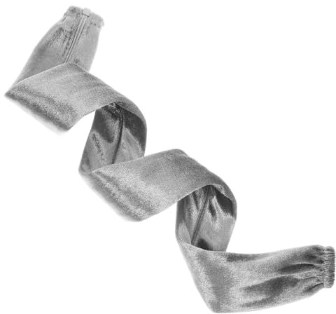 Tofficu Chandelier Cloth Cover Fabric Cord Covers for Pendant Chain Sheathes Cozy Slipcover Lighting Accessories Grey Easy to Install
