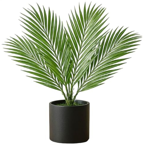 Lámpara para paraíso para el Palma, 18 lámparas de Palmera Artificiales de luz LED, árbol LED Alimentado por USB para decoración del Dormitorio en el hogar, lámparas de Mesa