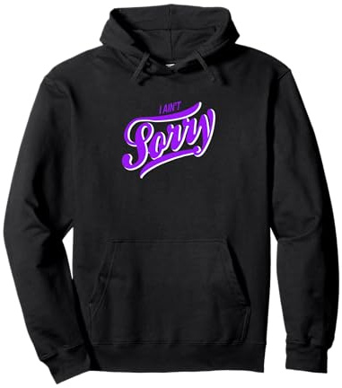 Gráfico Morado «I Ain't Sorry» Sudadera con Capucha
