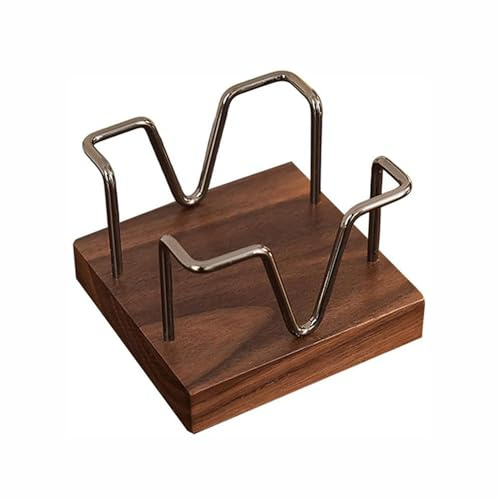 Notizspender aus Holz, Haftnotizhalter, Notizblock, Organizer für Büro, Schreibtisch, Zuhause, Schule, Büro (schwarz)