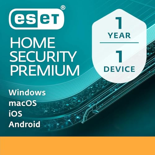 ESET HOME Security Premium 2026 | 1 Device | 1 Year | Antivirus, Firewall, VPN, Safe Banking, Safe Browsing, Webcam Protection, Secure Data, ESET Folder Guard | Activation Code by Post