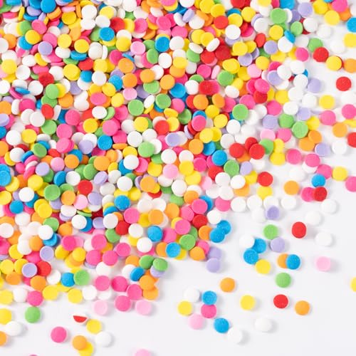 Décors Sucrés Vermicelles Multicolores 130 g - Confettis Comestibles en Décoration Gâteau - Paillettes Alimentaires pour Anniversaire Enfant, Fête et Desserts, Bûches, Cupcakes