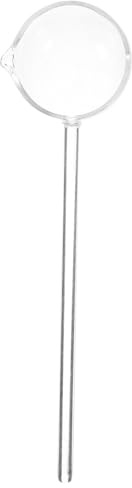 SECFOU Louche à Punch en Verre Transparent à Long Manche Bec Incliné – Cuillère de Service Polyvalente pour Desserts, Sauces et Boissons – Ustensile Résistant la Chaleur, Pâtisserie