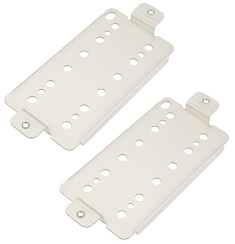 MechPort 2pcs M2.5 Guitar Humbucker Pickup Copper Base Plate for Neck Bridge Pickup Repair (50mm)