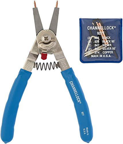 Channellock Snap Ring Pliers 927 - Internal/External Retaining, Lock Ring Pliers - 8 In.