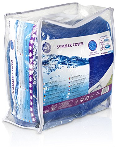 Gre CV300 - Copertura Estiva per Piscina Rotonda dal diametro di 300 cm, Colore Blu