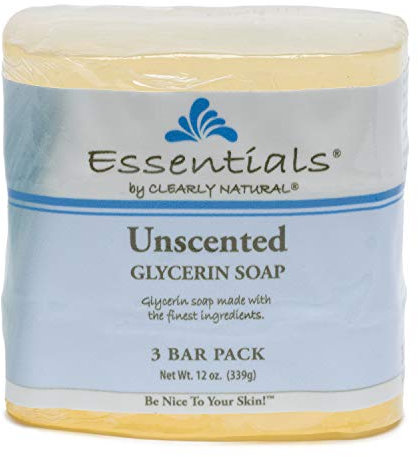 Clearly Natural Glycerine Bar Soap, Unscented, 3 Count, 4 oz each